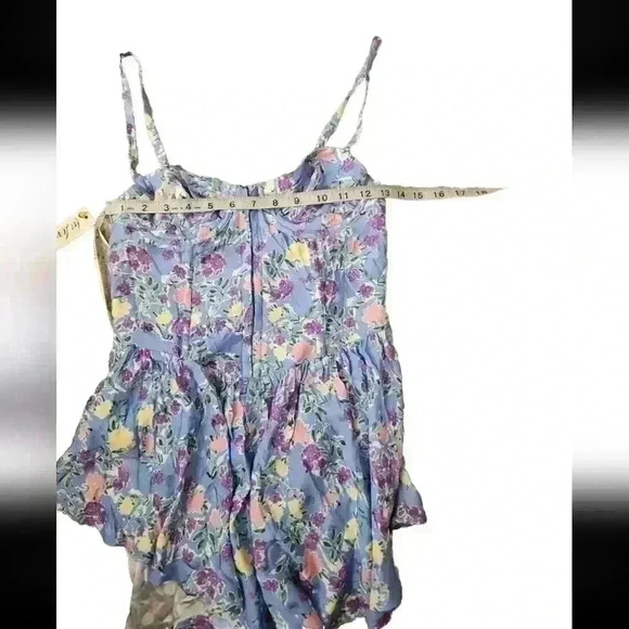 For Love And Lemons Womens Blue Charlene Mini Dress S - Picture 14 of 15